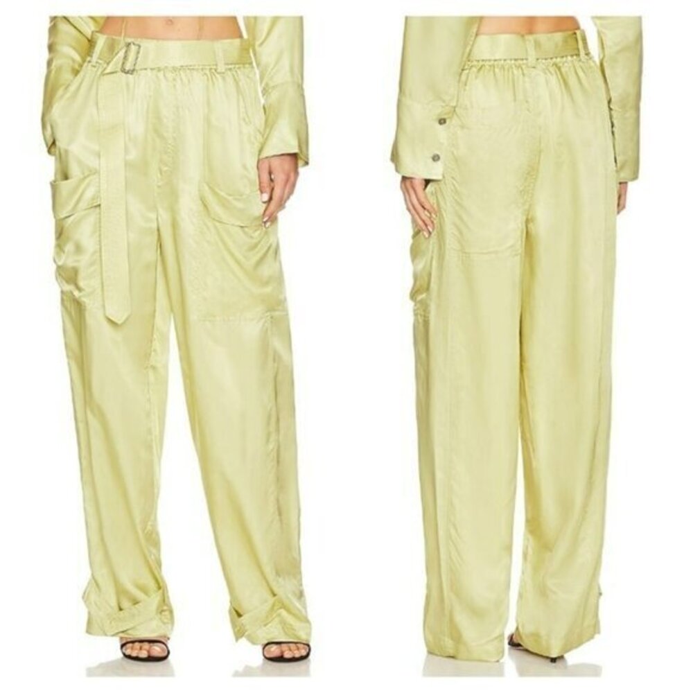 L'Academie Deri Pant - Olive Green